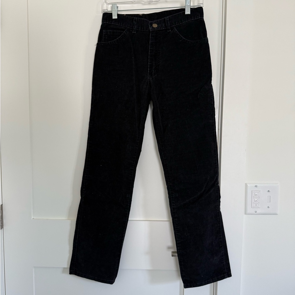 Vintage Lee 80’s Black Corduroy Pants